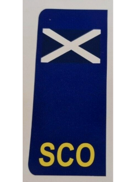 Scotland side badge number plate 165mm x 35mm